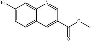 7-溴喹啉-3-甲酸甲酯  结构式