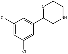2-(3,5-二氯苯基)-吗啉盐酸盐 结构式