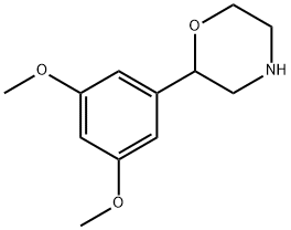 2-(3,5-二甲氧基苯基)-吗啉盐酸盐 结构式