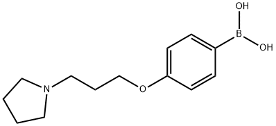 4-(3-(吡咯烷-1-基)丙氧基)苯基硼酸 结构式