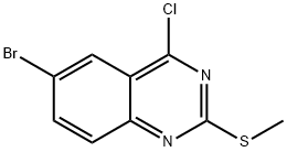 6-溴-4-氯-2-(甲巯基)喹唑啉 结构式