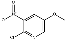 2-氯-5-甲氧基-3-硝基吡啶 结构式