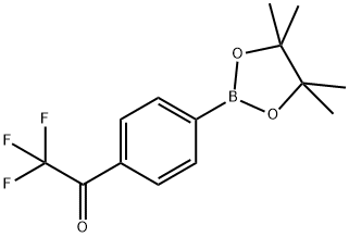 2,2,2-三氟苯乙酮-4-硼酸频哪醇酯 结构式