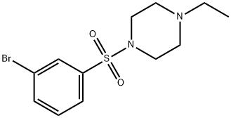 1-(3-溴苯磺酰)-4-乙基哌嗪 结构式