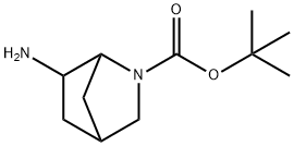 6-氨基-2-氮杂双环[2.2.1]庚烷-2-羧酸叔丁酯 结构式