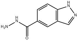 1H-吲唑-5-甲酰肼 结构式
