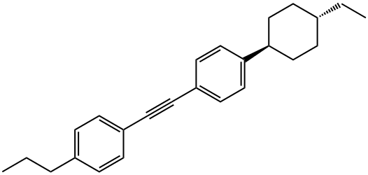 1-[[4-(反式-4-乙基环己基)苯基]乙炔基]-4-丙基苯 结构式