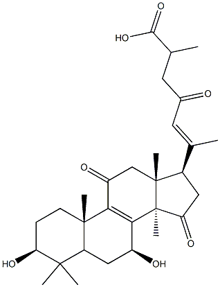 灵芝烯酸B 结构式