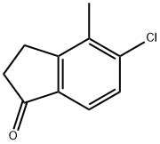 5-CHLORO-4-METHYL-2,3-DIHYDRO-1H-INDEN-1-ONE 结构式