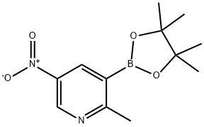 2-甲基-5-硝基-吡啶-硼酸频哪酯 结构式