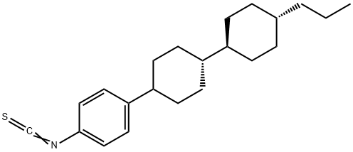 1-异硫氰酸基-4-[(反式,反式)-4'-丙基[1,1'-联环己基]-4-基]苯 结构式