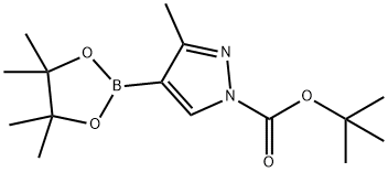 1-BOC-3-METHYLPYRAZOLE-4-BORONIC ACID PINACOL ESTER 结构式