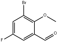 3-溴-5-氟-2-甲氧基苯甲醛 结构式