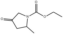 2-甲基-4-氧代吡咯烷-1-甲酸乙酯 结构式