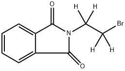 2-(2-溴乙基-1,1,2,2-D<SUB>4</SUB>)-1H-异吲哚-1,3(2H)-二酮 结构式