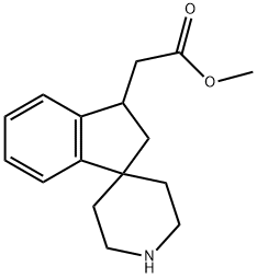 METHYL 2,3-DIHYDROSPIRO[INDENE-1,4'-PIPERIDINE]-3-CARBOXYLATE 结构式