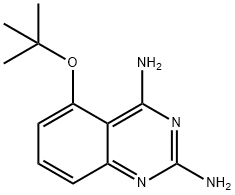 5-叔丁氧基-2,4-二氨基喹唑啉 结构式