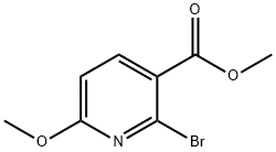 2-溴-6-甲氧基烟酸甲酯 结构式