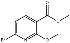 6-溴-2-甲氧基烟酸甲酯 结构式