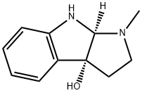 Pyrrolo[2,3-b]indol-3a(1H)-ol,2,3,8,8a-tetrahydro-1-Methyl-, (3aR,8aS)- 结构式