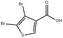 4,5-DIBROMOTHIOPHENE-3-CARBOXYLIC ACID 结构式