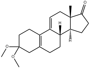 3,3-二甲氧基雌甾-5(10),9(11)-二烯-17-酮 结构式