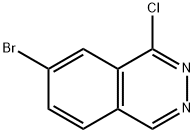 7-溴-1-氯酞嗪 结构式