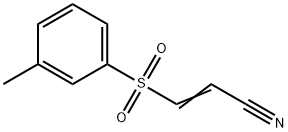 3-(M-甲苯磺酰基)丙烯腈 结构式