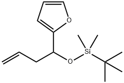 1-叔丁基二甲硅氧基-1-(呋喃-2-基)-丁-3-烯 结构式
