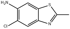 5-氯-2-甲基苯并[D]噻唑-6-胺 结构式