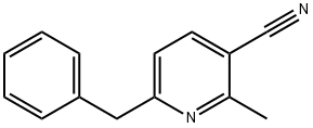 6-苄基-2-甲基氰吡啶 结构式