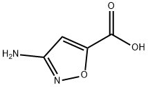 3-氨基异恶唑-5-羧酸 结构式