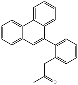 1-[2-(9-菲基)苯基]-2-丙酮 结构式
