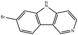 7-溴-5H-吡啶并[4,3-B]吲哚 结构式