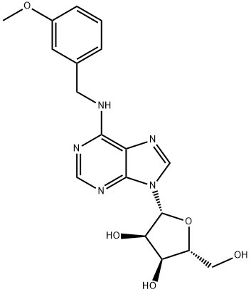 N-[(3-甲氧基苯基)甲基]-腺苷 结构式