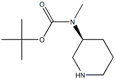 哌啶-3-基甲基-氨基甲酸叔丁基酯 结构式
