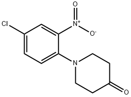 1-(4-chloro-2-nitrophenyl)piperidin-4-one 结构式