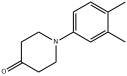 1-(3,4-dimethylphenyl)piperidin-4-one 结构式