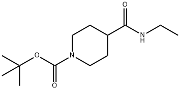 N-Ethyl 1-BOC-piperidine-4-carboxaMide 结构式