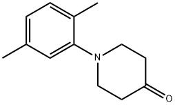 1-(2,5-dimethylphenyl)piperidin-4-one 结构式