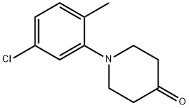 1-(5-chloro-2-methylphenyl)piperidin-4-one 结构式