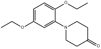 1-(2,5-diethoxyphenyl)piperidin-4-one 结构式