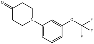 1-[3-(trifluoromethoxy)phenyl]piperidin-4-one 结构式
