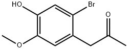 1-(2-溴-4-羟基-5-甲氧基苯基)-2-丙酮 结构式