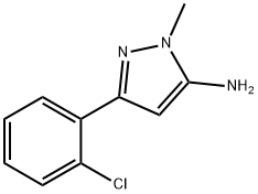 3-(2-氯苯基)-1-甲基-1H-吡唑-5-胺 结构式