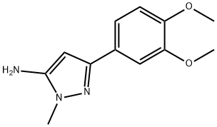 3-AMino-5-(3,4-diMethoxyphenyl)-2-Methylpyrazole 结构式