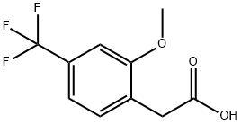 2-(2-Methoxy-4-(trifluoromethyl)phenyl)acetic acid 结构式