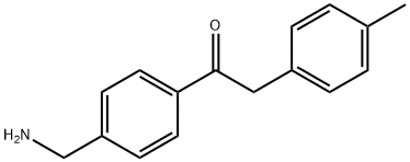 1-(4-(氨基甲基)苯基)-2-(对-甲苯基)乙酮 结构式