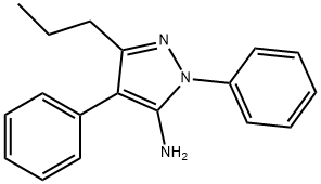 1,4-二苯基-3-丙基-1H-吡唑-5-胺 结构式