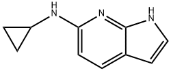 N-环丙基-1H-吡咯并[2,3-B]吡啶-6-胺 结构式